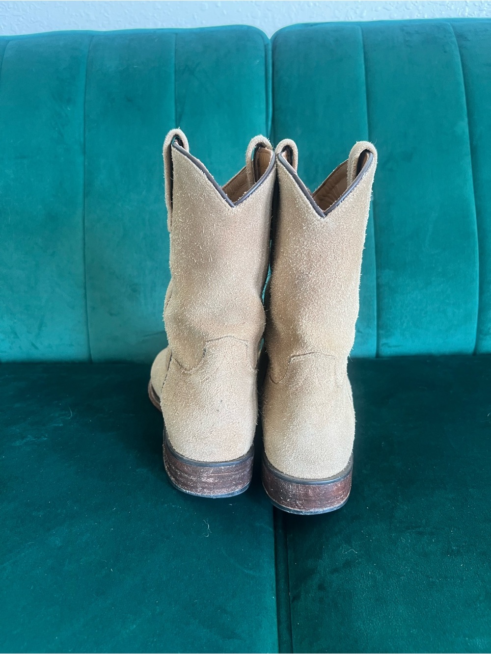 Tan Rhodes Roper Boots Men’s 8 - Picture 6 of 9
